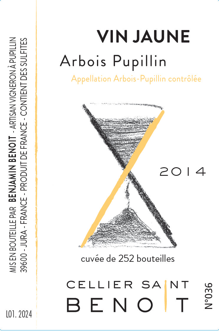 2014 Cellier Saint Benoit, Arbois Pupillin, Vin Jaune