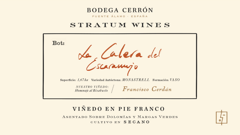 2022 Bodega Cerron (Stratum Wines), La Calera del Escaramujo, Jumilla