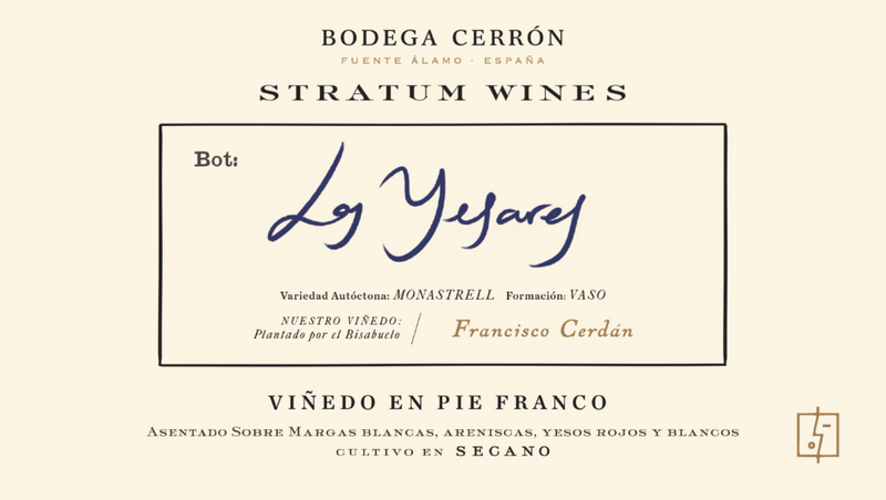 2022 Bodega Cerron (Stratum Wines), Los Yesares, Jumilla