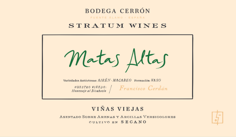 2023 Bodega Cerron (Stratum Wines), Matas Altas Airen Macabeo, Jumilla