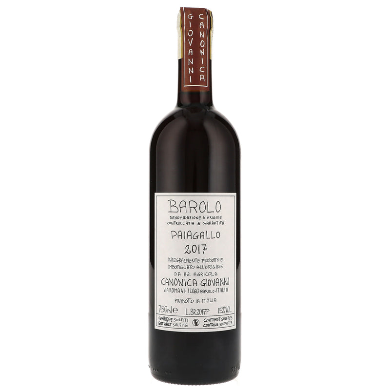 2017 Giovanni Canonica, Barolo, Paiagallo