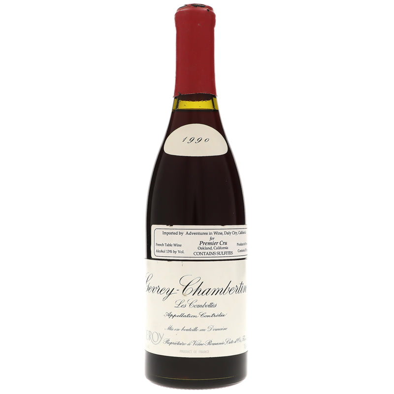 1990 Domaine Leroy, Gevrey-Chambertin Premier Cru, Aux Combottes