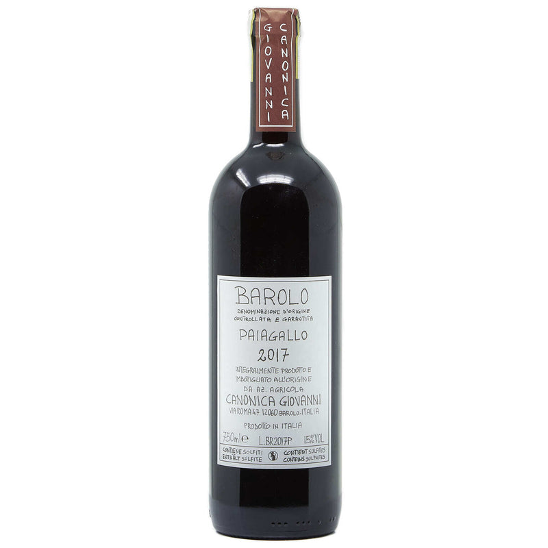 2017 Giovanni Canonica Barolo Paiagallo